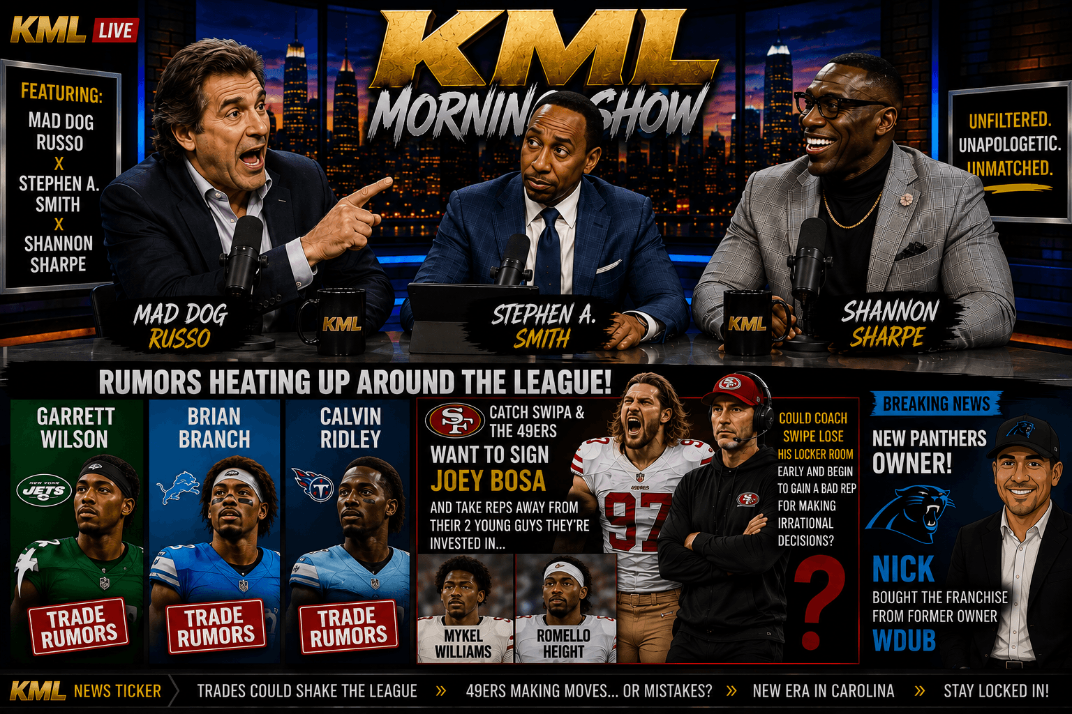 KML Morning Show — Rumors heating up around the league