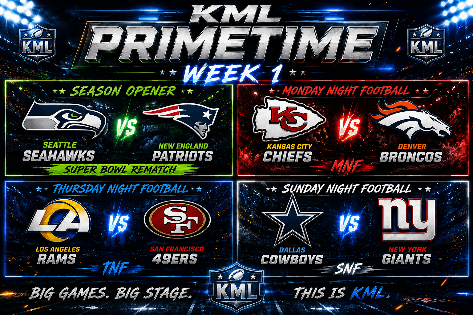 KML Primetime Week 1