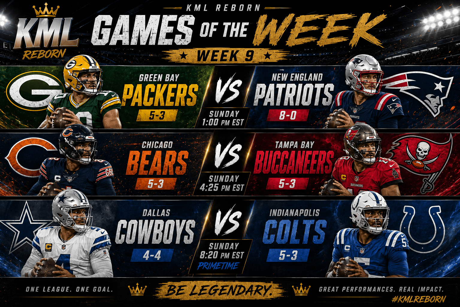 KML Week 9 Games of the Week
